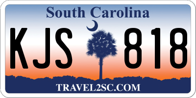 SC license plate KJS818