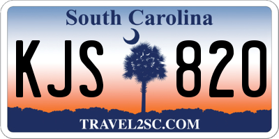 SC license plate KJS820