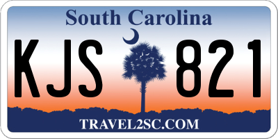 SC license plate KJS821