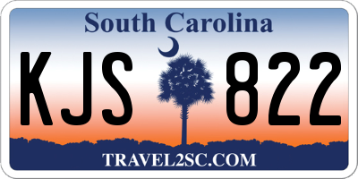 SC license plate KJS822
