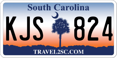 SC license plate KJS824