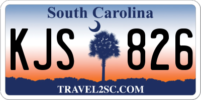 SC license plate KJS826