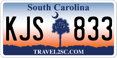 SC license plate KJS833