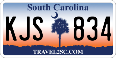 SC license plate KJS834
