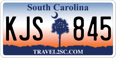 SC license plate KJS845