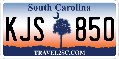 SC license plate KJS850