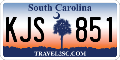 SC license plate KJS851