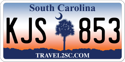 SC license plate KJS853