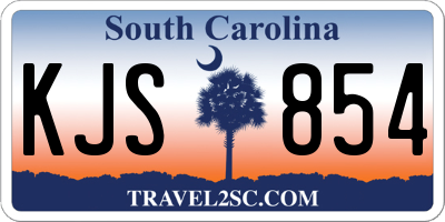 SC license plate KJS854