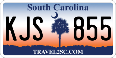 SC license plate KJS855