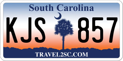 SC license plate KJS857