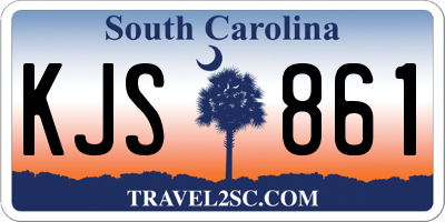 SC license plate KJS861