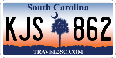 SC license plate KJS862