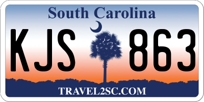 SC license plate KJS863