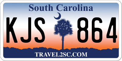 SC license plate KJS864
