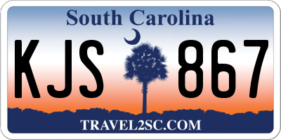 SC license plate KJS867