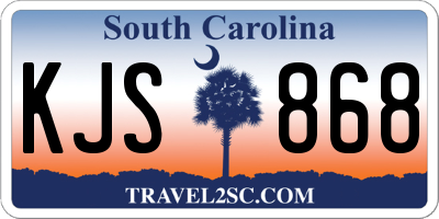 SC license plate KJS868