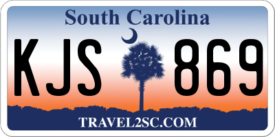 SC license plate KJS869