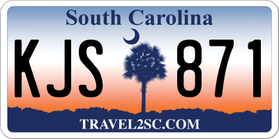 SC license plate KJS871