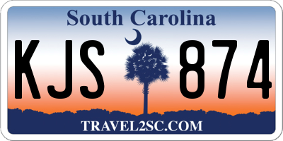 SC license plate KJS874