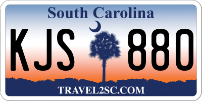 SC license plate KJS880