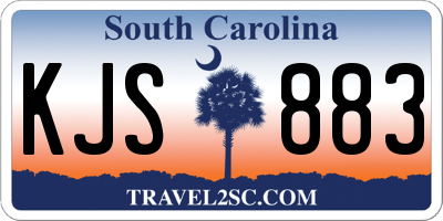 SC license plate KJS883