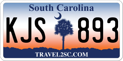 SC license plate KJS893