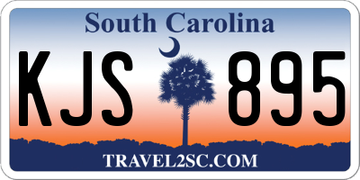 SC license plate KJS895
