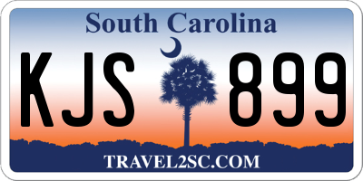 SC license plate KJS899