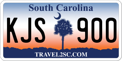 SC license plate KJS900