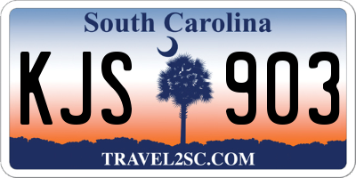 SC license plate KJS903