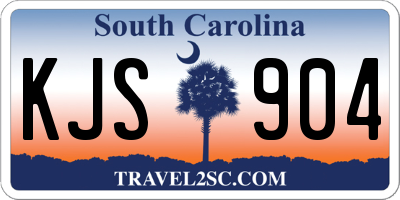 SC license plate KJS904