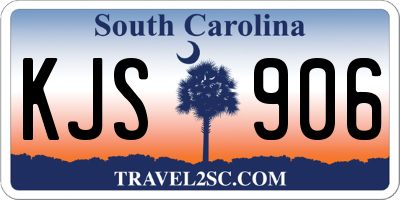SC license plate KJS906