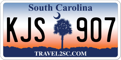 SC license plate KJS907