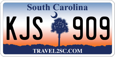 SC license plate KJS909