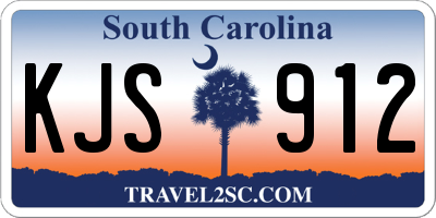 SC license plate KJS912