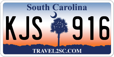 SC license plate KJS916