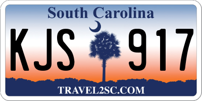SC license plate KJS917