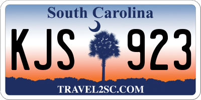 SC license plate KJS923