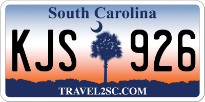 SC license plate KJS926