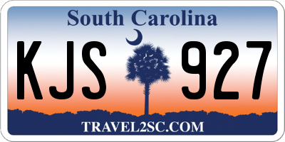 SC license plate KJS927