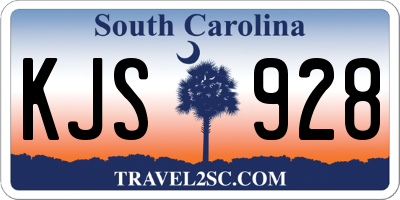 SC license plate KJS928