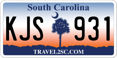SC license plate KJS931