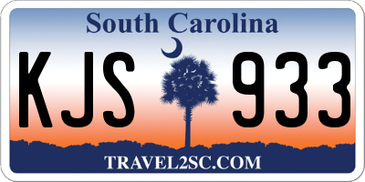 SC license plate KJS933
