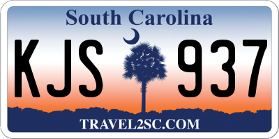 SC license plate KJS937