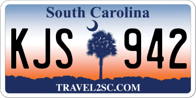 SC license plate KJS942