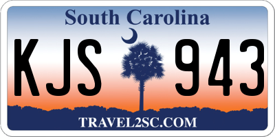 SC license plate KJS943