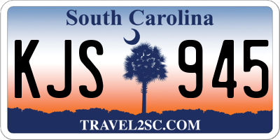 SC license plate KJS945
