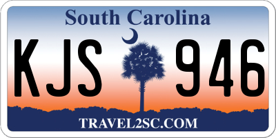SC license plate KJS946