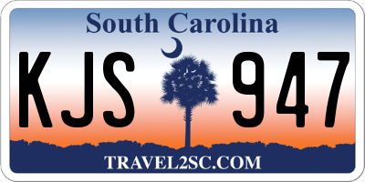 SC license plate KJS947